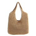 thumbnail image 1 of Versión coreana Wind Beach Holiday Style Nuevo bolso tejido a mano para el hombro, color sólido simple, salvaje Str, 1 of 2