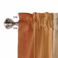 thumbnail image 5 of Kitchen Curtains 54 Inches length, Burnt Orange Gray Ombre Window Treatment Curtain Drapes, Vintage Farmhouse Wooden Decorative Window Curtains for Bedroom Cafe, 52"x54", 2 Panels, 5 of 7