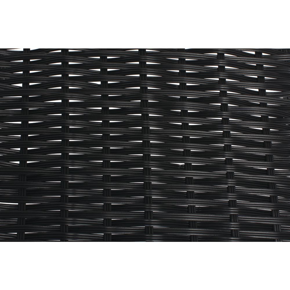 HUBERT® Black Produce Basket - 15 1/2"L x 16"D x 1 1/2" to 5"H
