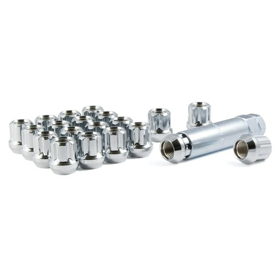 Gorilla 26043SD Small Diam Duplex Open Chrome Lug Kit 14mm x 1.50 Thread -QTY 20
