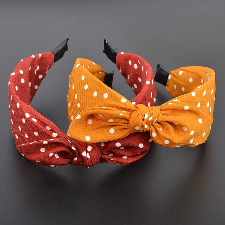 Heldig Women Bunny Ears Headbands Knotted Wide Bow Bowknot  display picture 1