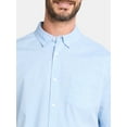 thumbnail image 4 of George Men's and Big Men's Cross Hatch Shirt with Short Sleeves, Sizes XS-3XL, 4 of 5