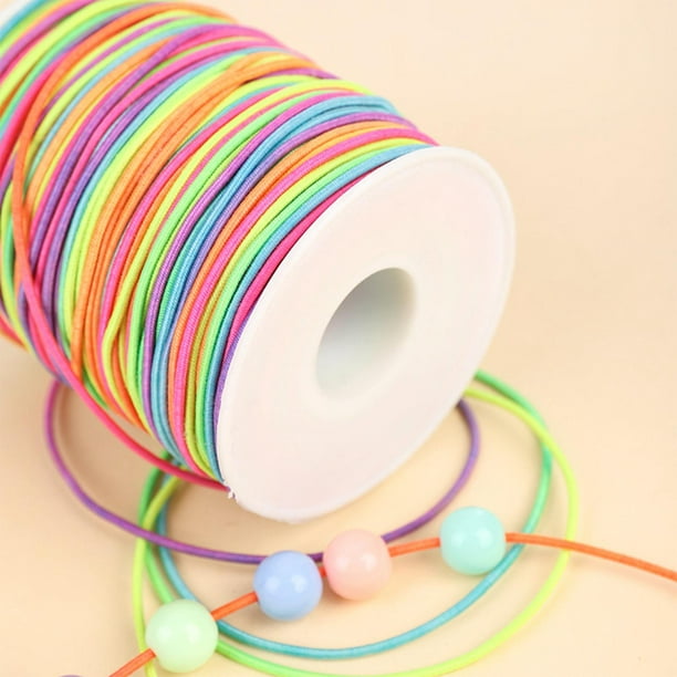 Color Elastic Cord Jewelry Making Thread Roll DIY Bracelet Necklace