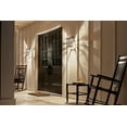 thumbnail image 4 of Kichler Beacon Square 12" 1 Light Olde Bronze Outdoor Wall Sconce with Clear Hammered Glass, 4 of 7