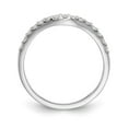 thumbnail image 2 of Solid 14K White Gold Diamond Wedding Band Ring Size 6.5 (.255 cttw.), 2 of 8