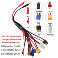 thumbnail image 2 of RC Lipo Battery Charger Splitter Cable Adapter Connector 4.0mm Banana Plug to JST T Plug EC3 Futabas Tamiyas, 2 of 7