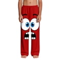 thumbnail image 4 of Kids Boys Girls Joggers Scared Face Cartoon Print Stretchy Cotton Sweatpants for Kindergarten School Wear, 4-13Y, 4 of 9