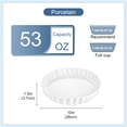 thumbnail image 2 of Plato para hornear quichés LOVECASA de porcelana, 25 cm, antiadherente, blanco, 2 of 7