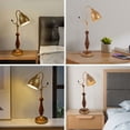 thumbnail image 7 of Modern Gold Table Lamp with Walnut Base, 40W Max, E26 Bulb,&nbsp; Home Lighting for Bedroom, Living Room, and Office Desk Decor, 7 of 7