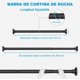 thumbnail image 3 of Barra de Cortina Ba&ntilde;o Ajustable: Tubo de Cortina de Ducha 304 Acero Inoxidable Antideslizante, Barra Telesc&oacute;pica Sin Taladrar, Cortinero de Ba&ntilde;o Extensible para Armari, 3 of 6