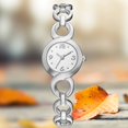 thumbnail image 5 of Accesorio de muñeca de joyería de reloj simple de moda de personalidad exquisita (oro rosa con cara negra), 5 of 5
