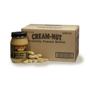 Case of Cream Nut Crunchy Natural Peanut Butter (Six - 16.5oz Jars)