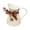 Beige, variant on Metal Pitcher Vase Farmhouse Country Decorative Tin Milk Jug With Plaid Ribbon For Table Centerpiece Mantel Shelf Decor(Beige-12.5X10X8Cm)
