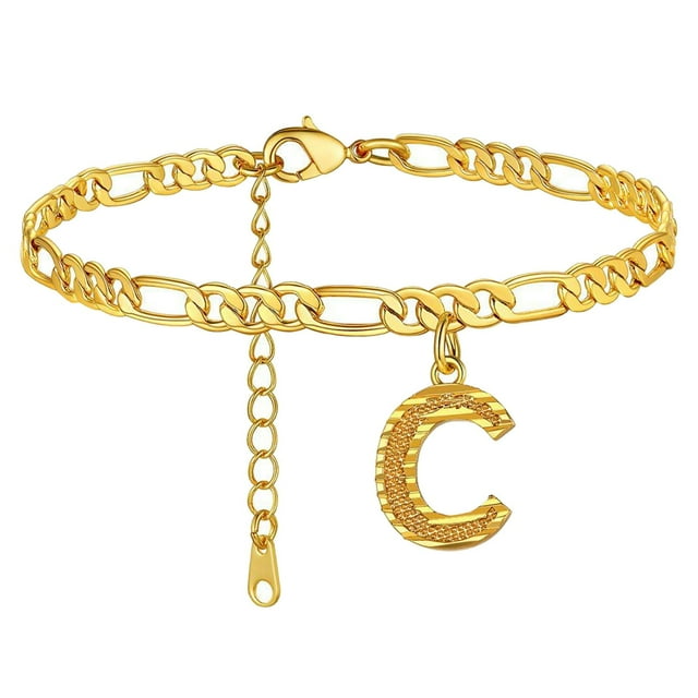 Boho Female Foot Chain 26 Letters Layer Hexagons Anklet Jewelry Anklet 26 Initial Anklet Bracelets For Women Letters Anklet Pearl Bracelet Men Flower Girl Bracelet Name Bracelet of The Rings Book Set