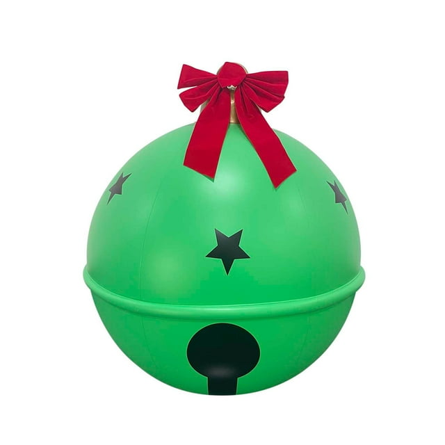 D Inflatable Christmas Ball With Bowknot Style Ornament For Tree Hanging Decoration Large 23.62 Inches Diameter Holiday Yard And Indoor Decor Made Of Durable Material Weight 0.62 Pounds 1