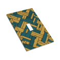 thumbnail image 3 of ZICANCN Outlet Covers Wall Plate, Geometric Blue Yellow Plaid Light Switch Cover Decorative, Duplex Toggle Combo 1-Gang, 3 of 9