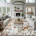 thumbnail image 3 of 5'x7' Area Rugs for Living Room Bedroom, Christmas Snowman Washable Rug Carpet Runner Indoor Outdoor, Xmas Tree Snowflake Eucalyptus Wooden Non Slip Floor Mats Area Rug for Kitchen, Nursery, 3 of 8