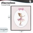 thumbnail image 4 of Stupell Industries Shabby Chic Blush Pink Ballerina Black Framed Giclee Art, 11 x 14, by Christine Simpson Art, 4 of 8