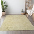 thumbnail image 4 of HomeRoots 644013 5 x 8 ft. Gold & Ivory Geometric Transitional Washable Machine Made Rectangle Area Rug with UV Protection, 4 of 9