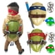 thumbnail image 2 of Figuras de acción de la película de dibujos animados para niños, juguetes Ninja, tortugas, armas de armadura, Leo, Raph, Mikey, Cosplay, accesorios de concha, regalo, 2 of 4