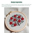 thumbnail image 3 of Amdohai Embroidery Kit for Beginners Cross Stitch Kits Include European Embroidery Special Clothe with Floral Pattern Embroidery Hoop Threads And Needles, 3 of 8