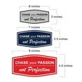 thumbnail image 5 of Signs ByLITA Fancy Chase Your Passion Not Perfection Durable ABS Plastic | Laser Engraved | Easy Installation | Elegant Design Sign (Black Gold) - Medium, 5 of 6