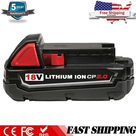 

2X Battery 2000mAh For Milwaukee M18 LITHIUM XC 2.0 Extended Capacity Battery Pack 48-11-1850