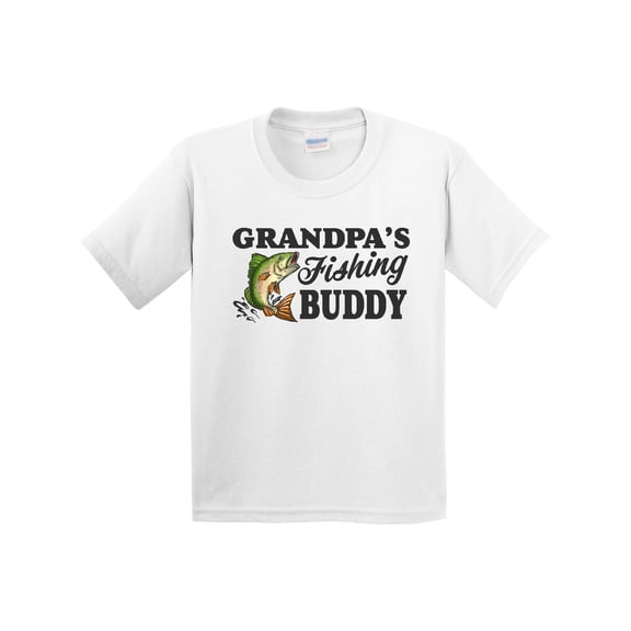 Inktastic Grandpa's Fishing Buddy Youth T-Shirt