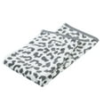 thumbnail image 6 of Sofia Home 3-Piece Leopard Jacquard Towel Set, Gray by Sofia Vergara, 6 of 7