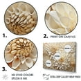 thumbnail image 3 of Designart "Minimalist Beige And White Mums Painting" Mums Floater Framed Canvas Wall Art, 3 of 5
