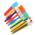 thumbnail image 6 of Durable 15pcs Paint Brush Set for Kids with Bright Assorted Color Handles Easy to Clean and Reuse, 6 of 7