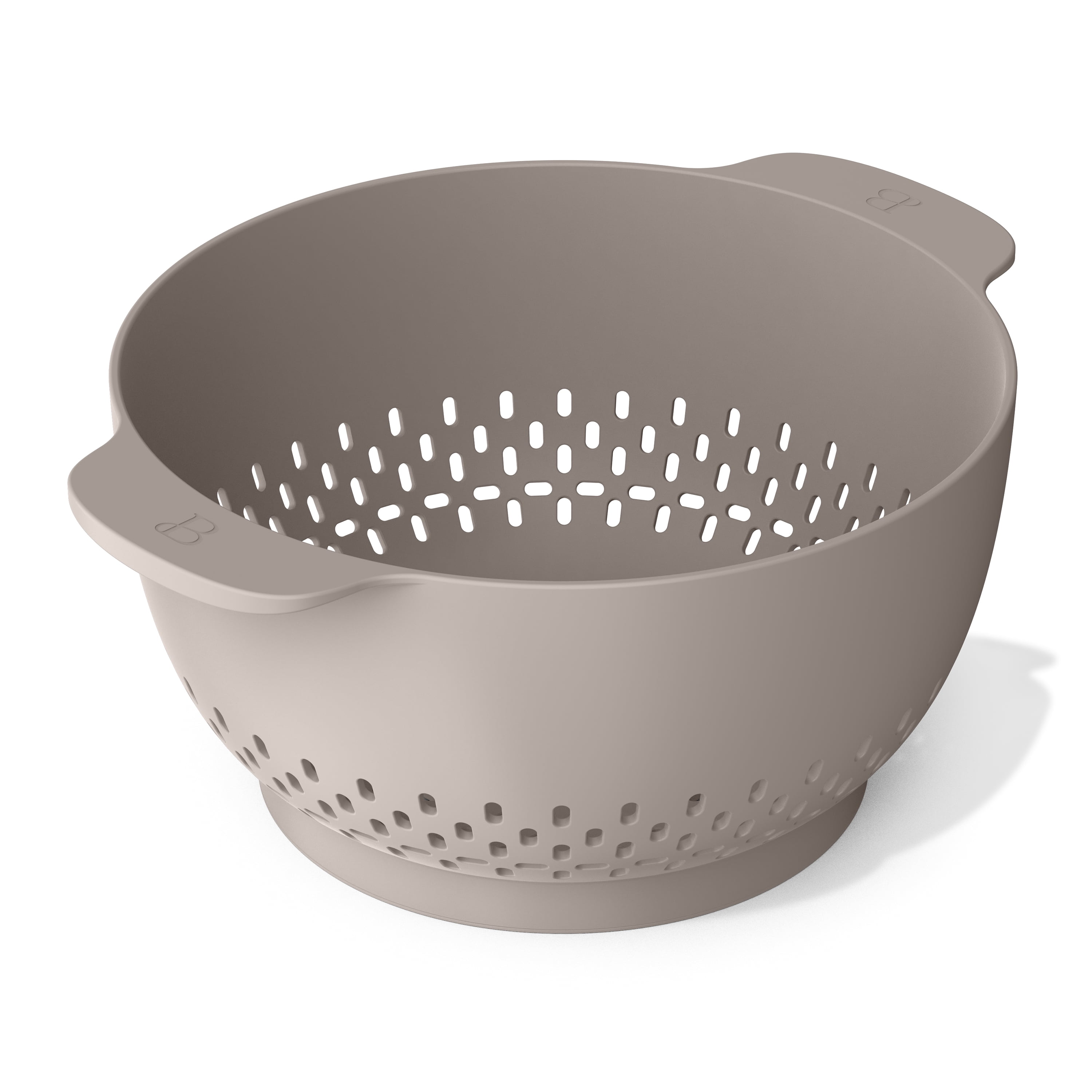 Beautiful 4.75 Qt Plastic Colander, Porcini Taupe by Drew Barrymore