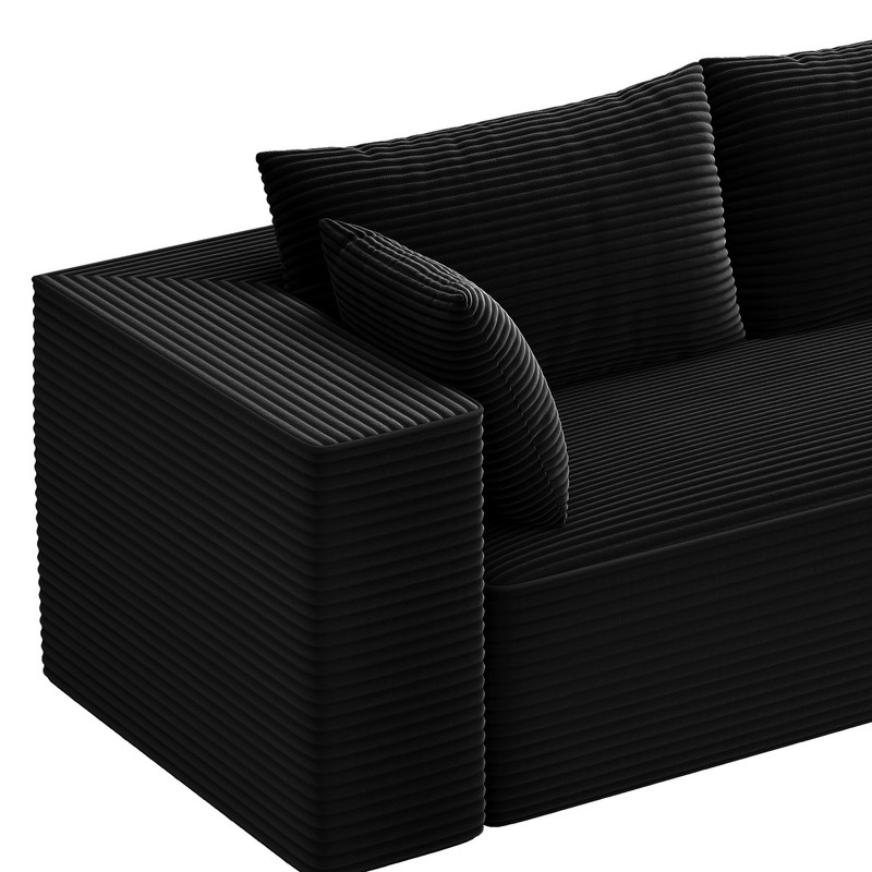 Uforic 107 Inch Cloud Sectional Couch, Modern Modular Sofa with L-Shape Chaise, Upholstered Sofa for Living Room Bedroom, Beige