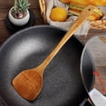thumbnail image 1 of Long Wooden Cooking Rice Spatula Scoop Kitchen Utensil Non-stick Hand Wok Shovel, 1 of 9