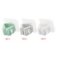 thumbnail image 3 of Ounissouiy Soporte para fregona de pared para cuarto de baño, 2 uds., estante de Clip, colgador de cepillo adhesivo de Material ABS, suministros Almacenamiento y organización del hogar Verde, 3 of 6