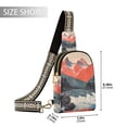 thumbnail image 2 of FORMRS Womens Crossbody Sling Bag Travel Daypack Shoulder Chest Backpack, Mountains at Dawn, 2 of 7