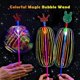 thumbnail image 1 of Rainbow Magic Stick Wand LED Bubble Flower Colorful Luminous Toy, fun., 1 of 5