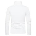 thumbnail image 6 of Zylarhe Men T Shirts Men's Turtleneck Long Sleeve Solid Colour Stretch Slim Fit Bottoming Top Blouse Men's Button down Shirts, 6 of 6