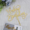 thumbnail image 1 of Adorno para Pastel Sodasos Feliz Cumpleaños Acrílico Dorado con Brillo, 1 of 8