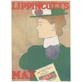 thumbnail image 2 of Joseph Gould 14x18 Gold Ornate Wood Frame and Double Matted Museum Art Print Titled - Lippincott's May (1897), 2 of 4