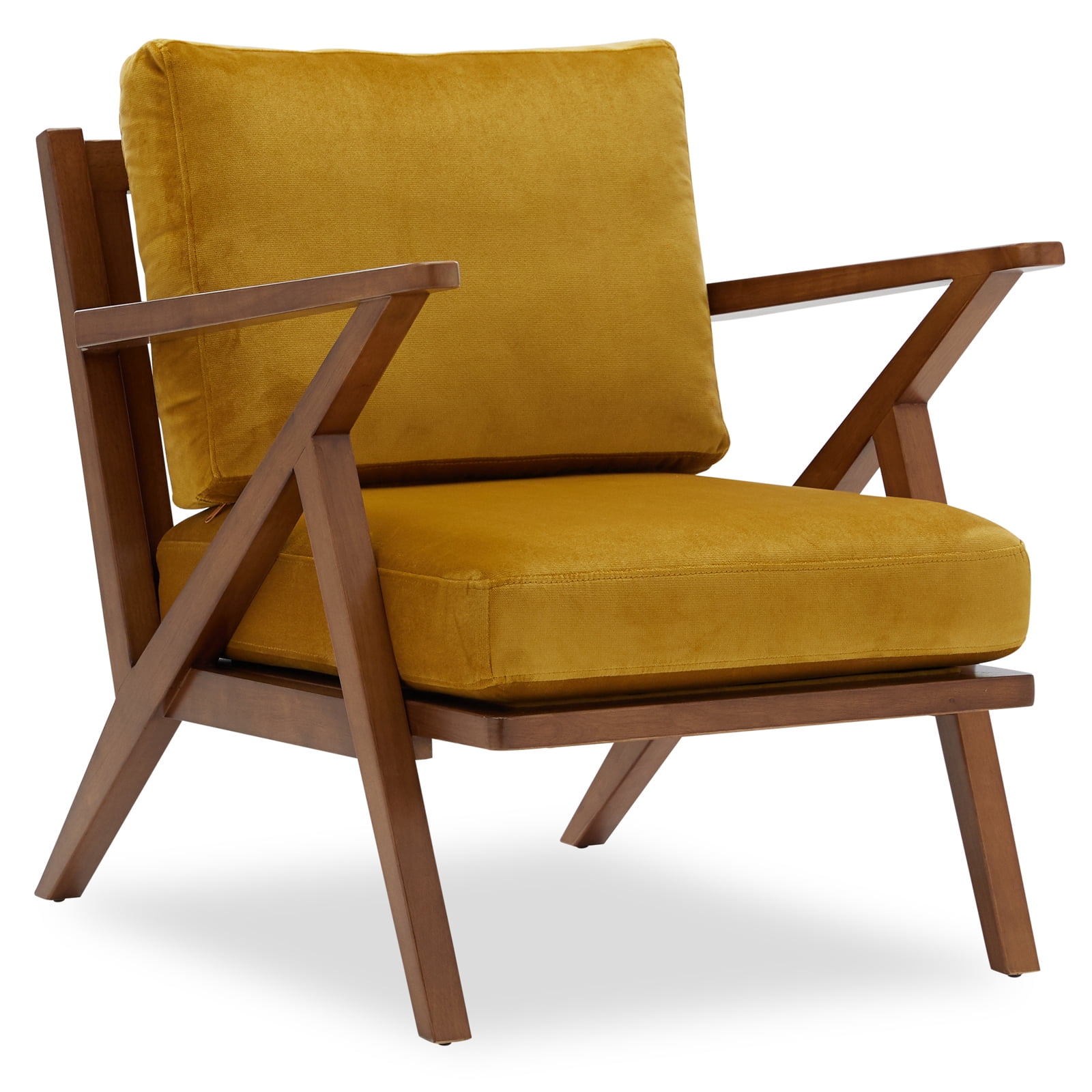 Velvet MidCentury Accent Chair by Drew Barrymore Flower Home