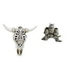 thumbnail image 1 of Escultura tribal de cabeza de toro y figuras de búho para colgar en la pared, ideal para oficina, , dormitorio, estatua de animal moderna, 1 of 8