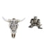 thumbnail image 1 of Escultura tribal de cabeza de toro y figuritas de búho para colgar en la pared, ideal para oficina, granja, dormitorio, estatua, adorno de mesa, decor, 1 of 8