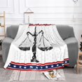 thumbnail image 3 of Manta de 80 x 60 pulgadas con la frase "Justice I Heat Love Lawyer", regalo para mujeres y niñas, lindas mantas de forro polar para Halloween, mantas y mantas para Halloween, 3 of 8