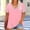 Pink, variant on ClodeEU Women’s Plus Size V Neck Short Sleeve T-Shirt with Striped Trim, Casual Solid Color Top Army Green,Women's Plus L
