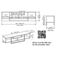 thumbnail image 4 of Asal 59" Modern Metal Frame Wood TV Stand for 65 inch TV Oud Oak & White, 4 of 4
