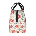 thumbnail image 5 of ZICANCN Insulated Lunch Bag for Women Men, Abstract Botanical Floral Motif Reusable Cute Lunch Bags for Picnic School Work Office, 5 of 8