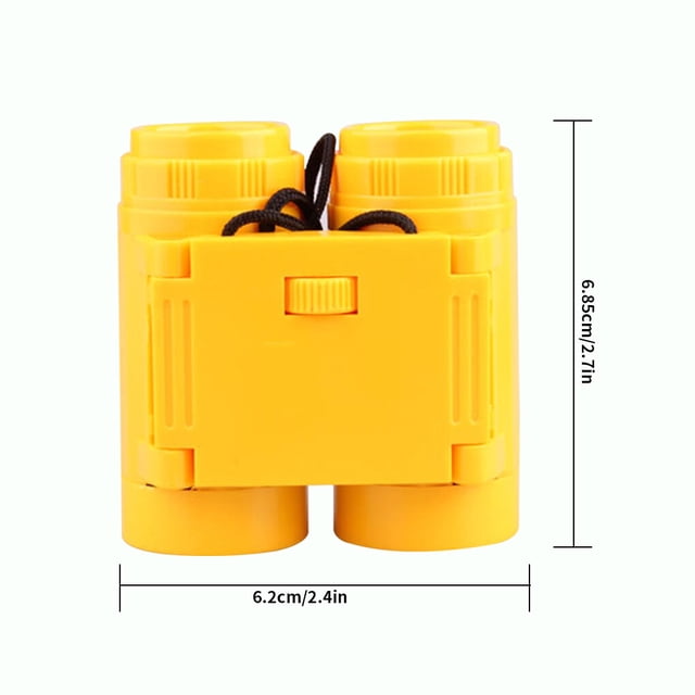Télescope Jumeau Portable pour Enfants Pliable Extérieur; Jumeau Haute Résolution; Outil d'Observation Haute Résolution Jumeau pour Enfants, Jaune