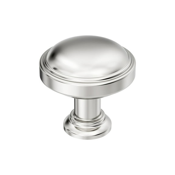 Amerock Enlivity 1-1/4 inch (32mm) Diameter Polished Nickel Cabinet Knob