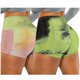 thumbnail image 1 of Gibobby Leggings cortos yoga mujer Running Yoga Biker Stretch Mujeres Shorts Pantalones Bolsillos Arrugado Tie-dye Fitness Yoga Pantalones(Verde,M), 1 of 5